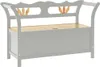 vidaXL Sitzbank Grau 107x45x75,5 cm Massivholz Tanne -  Produktbild-Vorschau 3