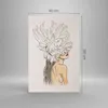 Bilder auf glas - Einteilig - Mode Frau Zeichnung - Produktbild-Vorschau 3