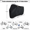 Fahrradabdeckung für 2 fahrräder wasserdichte 210D Produktbild-Vorschau 5