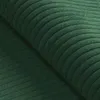 A close-up view of dark green corduroy fabric. Produktbild-Vorschau