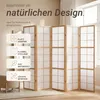 6-delig roomdivider, Shoji-scherm, naturel Productafbeelding-voorbeeld 10