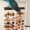Velká žvýkací hračka pro papoušky, barevná dřevěná hračka Náhled obrázku produktu 4