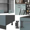 Küchenzeile Vicco R-Line Blau-Grau/Anthrazit 240 cm ohne Produktbild-Vorschau 5