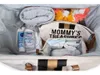 Mommy Bag Gross Canvas Offwhite Stripes Black/Gold Produktbild-Vorschau 20