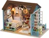 DIY Miniatur Puppenhaus Kit Realistische Mini 3D Holzhaus Produktbild-Vorschau 1