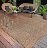 Outdoor Teppich wetterfest Modern Flachgewebe, Jute-Optik Produktbild-Vorschau 1