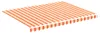 vidaXL Náhradní látka na markýzu, žlutá a oranžová, 400x300 Náhled obrázku produktu 1