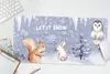 MuchoWow® Mauspad Mousepad Winter - Schnee - Tiere 60x30 cm Produktbild-Vorschau 5