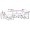 7-tlg. Garten-Lounge-Set mit Kissen Weiß Massivholz Kiefer Produktbild-Vorschau 9