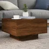 vidaXL Table basse avec lampes LED brun aspect chêne Voir les images du produit 2