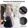 Rucksack Damen klein mit RFID-Schutz, 3-in-1 Eleganter Produktbild-Vorschau 3