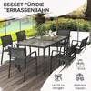 Zestaw mebli ogrodowych Outsunny, składający się z 7 Podgląd zdjęcia produktu 6