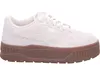 A side view of a cream-colored Puma sneaker with a brown platform sole, set against a white background. Produktbild-Vorschau
