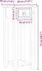vidaXL Plantenstandaard, wit, 30 x 30 x 73 cm, massief Productafbeelding-voorbeeld 8