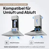 LEVIVO A+++ Dunstabzugshaube 60cm Umluft & Abluft mit 410 Produktbild-Vorschau 8