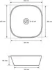 LuxeBath umyvadlo Umyvadlo na desku, kulaté, Ø 40,5x14 cm, Náhled obrázku produktu 7