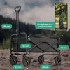 Avalo Bollerwagen - Faltbar - Bis 90KG - 80x47x49 CM - 65L Produktbild-Vorschau 14