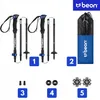 Faltbare Trekkingstöcke Beon Fold Lite Blue, Verstellbar Produktbild-Vorschau 3