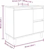 vidaXL Badschrank Weiß 65x33x60 cm Holzwerkstoff Produktbild-Vorschau 9