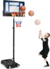 COSTWAY basketbalový stojan 90/158-210 cm s nastaviteľnou Náhľad obrázku produktu 1
