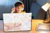 MuchoWow® Laptop Aufkleber Sticker Cover Marmor - Weiß - Produktbild-Vorschau 3