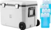 Brisby Kühlbox 45 l – Mobil – 4 Kühlelemente – Mobil – Weiß Produktbild-Vorschau 6