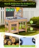 SucceBuy Spielküche für Kinder, Holz-Kinderküche mit Herd, Produktbild-Vorschau 3