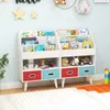 COSTWAY Libreria per bambini, scaffale per bambini con 3 Anteprima dell’immagine prodotto 2