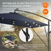 ML-Design Slnečník Ø330cm s LED solárnym napájaním, Náhľad obrázku produktu 4