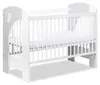 Lit pour bébé Nel Heart 3 hauteurs réglables - Blanc avec Voir les images du produit 5