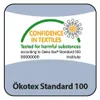 A certification logo for textiles tested for harmful substances. Produktbild-Vorschau