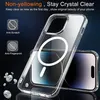 A clear phone case with a magnetic ring is shown on top of a phone. Produktbild-Vorschau