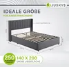 Juskys Polsterbett Savona 140x200 cm - Bett mit Stauraum, Produktbild-Vorschau 5