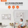 Vevor 30X20 Biała Tablica Korkowa Z Lnianą Powierzchnią Podgląd zdjęcia produktu 2