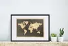 MuchoWow® MuchoWow® Gerahmtes Poster Weltkarte - Vintage - Produktbild-Vorschau 4