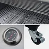A collage of close-up images showing different parts of a gas grill. Produktbild-Vorschau