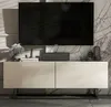 A modern TV stand with a television and decorative items in a stylish living room setting. Produktbild-Vorschau