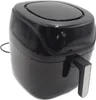 A black air fryer is shown against a white background. Produktbild-Vorschau