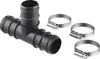 T - Stück für 38 mm Flexschlauch inkl. Schlauchklemmen 1 x Produktbild-Vorschau 2