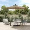 vidaXL Náhradná látka pre konzolový slnečník Taupe 350 cm Náhľad obrázku produktu 2