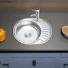 Zlewozmywak ze stali nierdzewnej 57cm do zabudowy Podgląd zdjęcia produktu 2