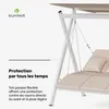 Blumfeldt FlexiSwing Balancelle Jardin 3 Places – Dossier & Voir les images du produit 4