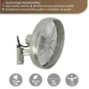 A wall-mounted fan with icons and text describing its features. Podgląd zdjęcia produktu