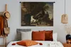 MuchoWow® Wandteppich Wandbehang Eine Henne mit Pfauen und Produktbild-Vorschau 4