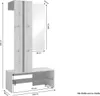 byLIVING Kompaktgarderobe NANTE / Artisan Eiche - Optik, Produktbild-Vorschau 3
