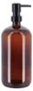 Distributeur de savon en verre PURE verre brun, 1000ml Voir les images du produit 1