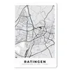 MuchoWow® Mauspad Mousepad Ratingen - Karte - Stadtplan - Produktbild-Vorschau 1