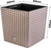 kvetináč 26cm RATOlow DRTS265L-7529U mocca plastový Náhľad obrázku produktu 13