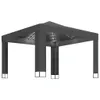 Padiglione con doppio tetto e luci LED 3x3 m antracite Anteprima dell’immagine prodotto 1