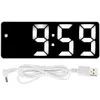 LED zrkadlový budík USB Elektronický digitálny stôl Náhľad obrázku produktu 1